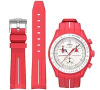 BONACE Correa para Omega x Swatch MoonSwatch/Rolex Watch/SEIKO Watch de 20 mm,Correa de repuesto de silicona para reloj Omega X Swatch Moonswatch Speedmaster sin espacio