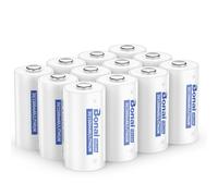 BONAI CR123A Pilas de Litio 3V 1500mAh no es Recargable y Baja Autodescarga, Adecuada para Linternas, Cámaras, Juguetes, Micrófonos e Instrumentos Inteligentes - Paquete de 12