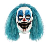 BONAKULA Máscara de payaso asesino aterrador para adultos, disfraz de Joker para Halloween, accesorios de fiesta