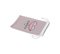 Bonamaison Bolsa para Gafas de Sol con impresión Digital, 100% algodón, Suave y Delgada, Funda Protectora para Gafas con Cierre de cordón, 1 Pieza, 11 x 19 cm