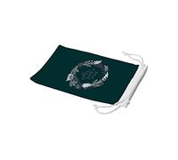 Bonamaison Bolsa para Gafas de Sol con impresión Digital, 100% algodón, Suave y Delgada, Funda Protectora para Gafas con Cierre de cordón, 1 Pieza, 11 x 19 cm