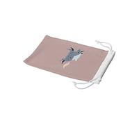 Bonamaison Bolsa para Gafas de Sol con impresión Digital, 100% algodón, Suave y Delgada, Funda Protectora para Gafas con Cierre de cordón, 1 Pieza, 11 x 19 cm