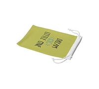 Bonamaison Bolsa para Gafas de Sol con impresión Digital, 100% algodón, Suave y Delgada, Funda Protectora para Gafas con Cierre de cordón, 1 Pieza, 11 x 19 cm