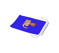 Bonamaison Bolsa para Gafas de Sol con impresión Digital, 100% algodón, Suave y Delgada, Funda Protectora para Gafas con Cierre de cordón, 1 Pieza, 11 x 19 cm