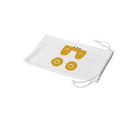 Bonamaison Bolsa para Gafas de Sol con impresión Digital, 100% algodón, Suave y Delgada, Funda Protectora para Gafas con Cierre de cordón, 1 Pieza, 11 x 19 cm