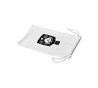 Bonamaison Bolsa para Gafas de Sol con impresión Digital, 100% algodón, Suave y Delgada, Funda Protectora para Gafas con Cierre de cordón, 1 Pieza, 11 x 19 cm