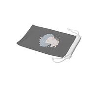 Bonamaison Bolsa para Gafas de Sol con impresión Digital, 100% algodón, Suave y Delgada, Funda Protectora para Gafas con Cierre de cordón, 1 Pieza, 11 x 19 cm