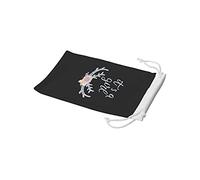 Bonamaison Bolsa para Gafas de Sol con impresión Digital, 100% algodón, Suave y Delgada, Funda Protectora para Gafas con Cierre de cordón, 1 Pieza, 11 x 19 cm