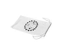 Bonamaison Bolsa para Gafas de Sol con impresión Digital, 100% algodón, Suave y Delgada, Funda Protectora para Gafas con Cierre de cordón, 1 Pieza, 11 x 19 cm