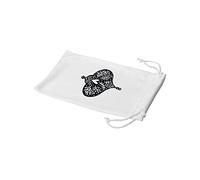 Bonamaison Bolsa para Gafas de Sol con impresión Digital, 100% algodón, Suave y Delgada, Funda Protectora para Gafas con Cierre de cordón, 1 Pieza, 11 x 19 cm