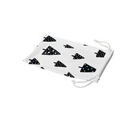 Bonamaison Bolsa para Gafas de Sol con impresión Digital, 100% algodón, Suave y Delgada, Funda Protectora para Gafas con Cierre de cordón, 1 Pieza, 11 x 19 cm