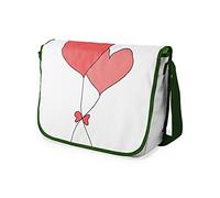 Bonamaison Bolso Bandolera con Estampado Digital con Correas de Color Caqui para niñas y niños, para Estudiantes y para Llevar al Hombro, tamaño: 29 x 36 cm