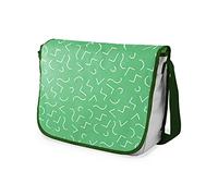 Bonamaison Bolso Bandolera con Estampado Digital con Correas de Color Caqui para niñas y niños, para Estudiantes y para Llevar al Hombro, tamaño: 29 x 36 cm