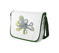 Bonamaison Bolso Bandolera con Estampado Digital con Correas de Color Caqui para niñas y niños, para Estudiantes y para Llevar al Hombro, tamaño: 29 x 36 cm