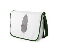 Bonamaison Bolso Bandolera con Estampado Digital con Correas de Color Caqui para niñas y niños, para Estudiantes y para Llevar al Hombro, tamaño: 29 x 36 cm