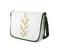 Bonamaison Bolso Bandolera con Estampado Digital con Correas de Color Caqui para niñas y niños, para Estudiantes y para Llevar al Hombro, tamaño: 29 x 36 cm