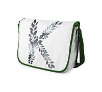 Bonamaison Bolso Bandolera con Estampado Digital con Correas de Color Caqui para niñas y niños, para Estudiantes y para Llevar al Hombro, tamaño: 29 x 36 cm