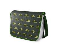 Bonamaison Bolso Bandolera con Estampado Digital con Correas de Color Caqui para niñas y niños, para Estudiantes y para Llevar al Hombro, tamaño: 29 x 36 cm