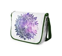 Bonamaison Bolso bandolera con estampado digital con correas de color caqui para niñas y niños, para estudiantes y para llevar al hombro, tamaño: 29 x 36 cm