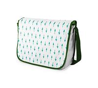 Bonamaison Bolso Bandolera con Estampado Digital con Correas de Color Caqui para niñas y niños, para Estudiantes y para Llevar al Hombro, tamaño: 29 x 36 cm