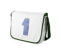 Bonamaison Bolso Bandolera con Estampado Digital con Correas de Color Caqui para niñas y niños, para Estudiantes y para Llevar al Hombro, tamaño: 29 x 36 cm