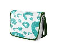 Bonamaison Bolso Bandolera con Estampado Digital con Correas de Color Caqui para niñas y niños, para Estudiantes y para Llevar al Hombro, tamaño: 29 x 36 cm