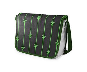 Bonamaison Bolso Bandolera con Estampado Digital con Correas de Color Caqui para niñas y niños, para Estudiantes y para Llevar al Hombro, tamaño: 29 x 36 cm