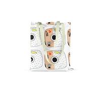 Bonamaison Bolso De Mano Impreso, 100% Algodón, Bolso de la Compra Reutilizable, Bolso De Compras, Ecológico, Plegable, Bolso de Tela de Lona con Asas, 34X40 Cm - Diseñado y Fabricado en Turquía