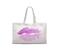 Bonamaison Bolso De Mano Impreso, 100% Algodón, Bolso de la Compra Reutilizable, Bolso De Compras, Ecológico, Plegable, Bolso de Tela de Lona con Asas, 47x42 Cm - Diseñado y Fabricado en Turquía