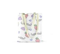 Bonamaison, Bolso De Mano Impreso, Bolso de la Compra Reutilizable, Bolso De Compras, Lavable a Máquina, Ecológico, Plegable, Bolso de Tela de Lona con Asas, 34X40 Cm - Diseñado y Fabricado en Turquía
