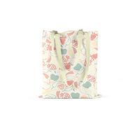 Bonamaison, Bolso De Mano Impreso, Bolso de la Compra Reutilizable, Bolso De Compras, Lavable a Máquina, Ecológico, Plegable, Bolso de Tela de Lona con Asas, 34X40 Cm - Diseñado y Fabricado en Turquía