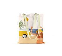 Bonamaison, Bolso De Mano Impreso, Bolso de la Compra Reutilizable, Bolso De Compras, Lavable a Máquina, Ecológico, Plegable, Bolso de Tela de Lona con Asas, 34X40 Cm - Diseñado y Fabricado en Turquía