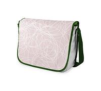 Bonamaison Bolso escolar de mensajero impreso digitalmente con correa caqui para estudiantes, bolsa cruzada, bolsa de mensajero, bolsa de hombro para la escuela, vuelta a la escuela, tamaño: 29 x 36
