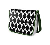 Bonamaison Bolso escolar de mensajero impreso digitalmente con correa caqui para estudiantes, bolsa cruzada, bolsa de mensajero, bolsa de hombro para la escuela, vuelta a la escuela, tamaño: 29 x 36