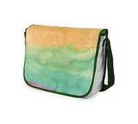 Bonamaison Bolso escolar de mensajero impreso digitalmente con correa caqui para estudiantes, bolsa cruzada, bolsa de mensajero, bolsa de hombro para la escuela, vuelta a la escuela, tamaño: 29 x 36