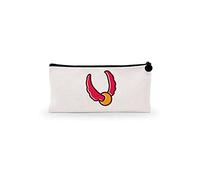 Bonamaison Estuche de Lona con Cremallera para lápices, con impresión Digital, para Escuela, Bolsa de Lona para niños, niñas, 100% algodón, Unisex, 1 Unidad, 21 x 12 cm