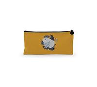 Bonamaison Estuche de Lona con Cremallera para lápices, con impresión Digital, para Escuela, Bolsa de Lona para niños, niñas, 100% algodón, Unisex, 1 Unidad, 21 x 12 cm