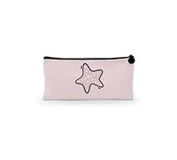 Bonamaison Estuche de Lona con Cremallera para lápices, con impresión Digital, para Escuela, Bolsa de Lona para niños, niñas, 100% algodón, Unisex, 1 Unidad, 21 x 12 cm