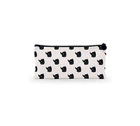 Bonamaison, Estuche de Lona con Cremallera para lápices, con impresión Digital, para Escuela, Bolsa de Lona para niños, niñas, 100% algodón, Unisex, 1 Unidad, 21 x 12 cm