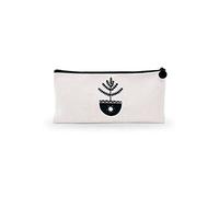 Bonamaison Estuche de Lona con Cremallera para lápices, con impresión Digital, para Escuela, Bolsa de Lona para niños, niñas, 100% algodón, Unisex, 1 Unidad, 21 x 12 cm