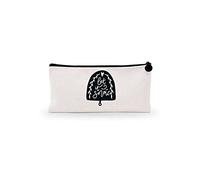 Bonamaison Estuche de Lona con Cremallera para lápices, con impresión Digital, para Escuela, Bolsa de Lona para niños, niñas, 100% algodón, Unisex, 1 Unidad, 21 x 12 cm