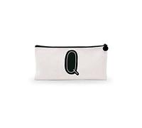 Bonamaison Estuche de Lona con Cremallera para lápices, con impresión Digital, para Escuela, Bolsa de Lona para niños, niñas, 100% algodón, Unisex, 1 Unidad, 21 x 12 cm