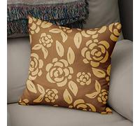 BonaMaison Fundas para Cojínes, Tonos Marrones Funda de Almohada Elegante y Suave para Decorativa Moderna Decoración del Hogar Habitación, 50x50 Cm - Diseñado y Fabricado en Turquía