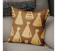 BonaMaison Fundas para Cojínes, Tonos Marrones Funda de Almohada Elegante y Suave para Decorativa Moderna Decoración del Hogar Habitación, 50x50 Cm - Diseñado y Fabricado en Turquía
