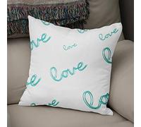 BonaMaison Fundas para Cojínes, Turquesa y Blanco Funda de Almohada Silla Oficina Cama Decorativa Moderna Decoración del Hogar Habitación, 43x43 Cm - Diseñado y Fabricado en Turquía