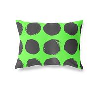 BonaMaison Fundas para Cojínes, Verde Neón-Humo Funda de Almohada para Sofá Coche Silla Oficina Cama Decorativa Moderna Decoración del Hogar, 45x60 Cm - Diseñado y Fabricado en Turquía