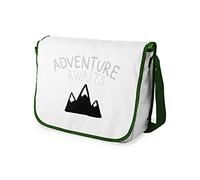 Bonamaison Impresas digitalmente Bolsos de Escuela Messenger con Correa de Caqui para niñas y jóvenes, Bolso Bandolera para Estudiantes, tamaño: 29 x 36 cm