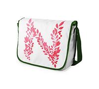Bonamaison Impresas digitalmente Bolsos de Escuela Messenger con Correa de Caqui para niñas y jóvenes, Bolso Bandolera para Estudiantes, tamaño: 29 x 36 cm