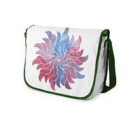 Bonamaison Impresas digitalmente Bolsos de Escuela Messenger con Correa de Caqui para niñas y jóvenes, Bolso Bandolera para Estudiantes, tamaño: 29 x 36 cm