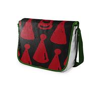 Bonamaison Impresas digitalmente Bolsos de Escuela Messenger con Correa de Caqui para niñas y jóvenes, Bolso Bandolera para Estudiantes, tamaño: 29 x 36 cm